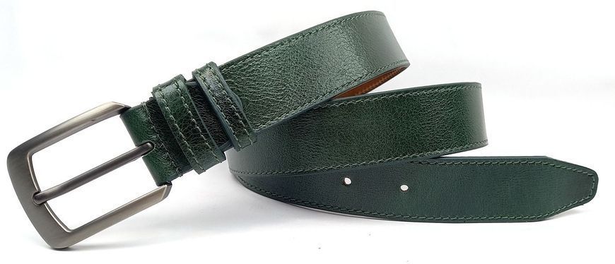 Шкіряний ремінь FS.STYLE зелений алькор 35FS0el09 фото