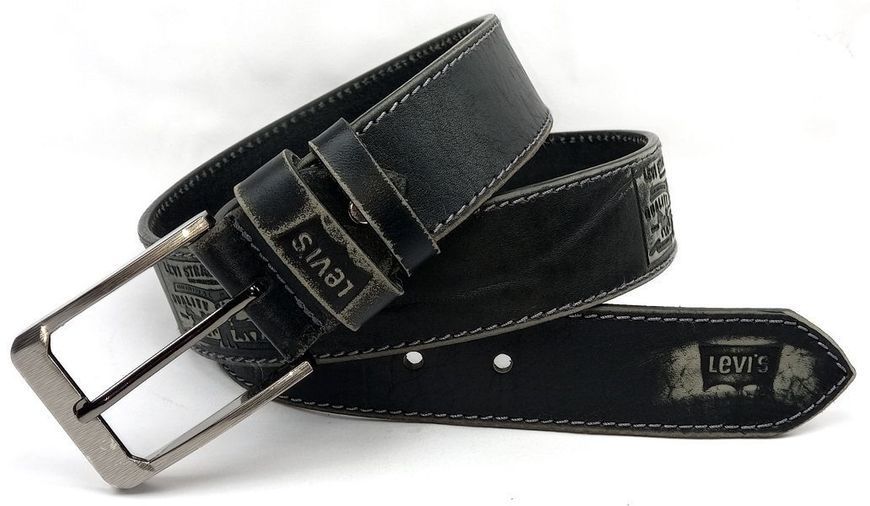 Кожаный ремень Levi's черного цвета 45fs003-2 фото