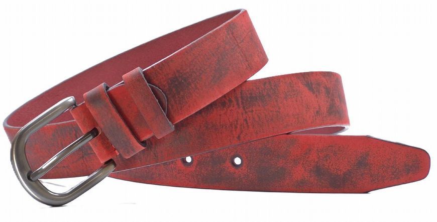 Кожаный ремень FS.STYLE красный с эффектом потертости br4007fs фото